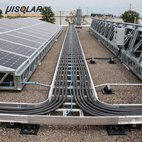 UISOLAR - Goulotte de câblage solaire perforée pour câbles électriques, galvanisée à chaud, pour support photovoltaïque