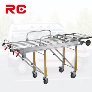 Venda Quente Ambulância Maca Trolley Transferência Paciente Maca Cama De Alumínio Para Venda