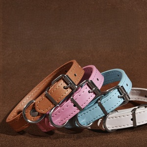 <span class=keywords><strong>Collar</strong></span> para mascotas suave y ajustable impermeable de cuero PU para perros y gatos - Product Image 1