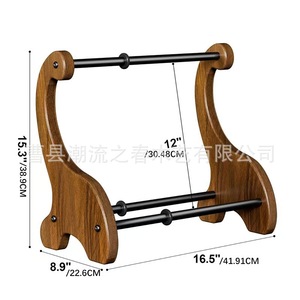 Retro wooden <b>record</b> rack, adjustable wooden <b>record</b> holder, album box, <b>record</b> desktop display <b>stand</b> - Product Image 5