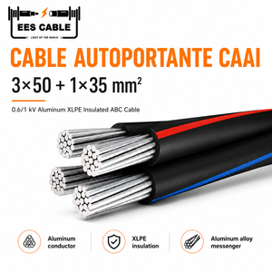 <span class=keywords><strong>Cable</strong></span> Autoportante CAAI de 0.6/1kV, <span class=keywords><strong>Cable</strong></span> Aéreo Agrupado Autoportante de Aluminio XLPE con Mensajero AAAC - Product Image 1