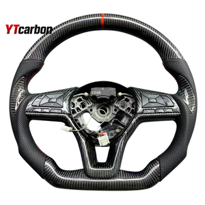 Volant de course en fibre de carbone véritable personnalisé YTcarbon pour <span class=keywords><strong>Micra</strong></span> 17-24 K14 Nismo JDM, accessoires intérieurs de voiture, style racing. - Product Image 1