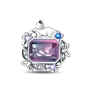 Collection Printemps : Perles Breloques Cœur en Zircon pour Bijoux DIY, Pendentifs/Charmes Plaqué Argent/Or, Unisexe, Usage Quotidien - Product Image 3