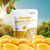 Uitstekende Halal gecertificeerde bulk flesverpakking kauwbaar, sappig, zacht mango gummy snoep fruitig fruit snack zoete smaak exportkwaliteit