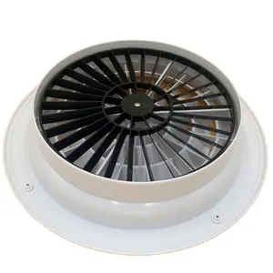 Diffusore circolare del soffitto del rifornimento del condizionamento del diffusore del soffitto di rotazione automatica della copertura della presa d'aria di plastica rotonda