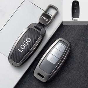 Conception Simple de luxe pour 2020 <span class=keywords><strong>audi</strong></span> Sq5 Q3 F3 <span class=keywords><strong>coque</strong></span> de protection de porte-clés de voiture en Fiber de <span class=keywords><strong>carbone</strong></span> - Product Image 4