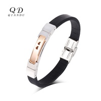 Moda mens jóias fecho magnético de aço inoxidável mens jóias Trending 316L Genuína pulseira de couro