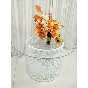Furun White Wedding Ceremony Table Banquet Mesas de acero inoxidable para decoración de bodas - Product Image 1
