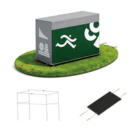 Matériel de jeu et mobilier d'extérieur pour enfants TongLeFang, chariot de rangement et étagères pour tapis de parkour, en métal et contreplaqué marin pour l'école