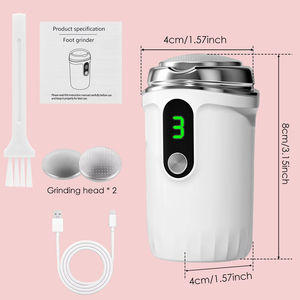 Lima Eléctrica de Plástico para Pies, 3 Velocidades Ajustables, Removedor de Callosidades, Lima Antiarañazos, Herramienta de Pedicura Ergonómica para la Piel - Product Image 2