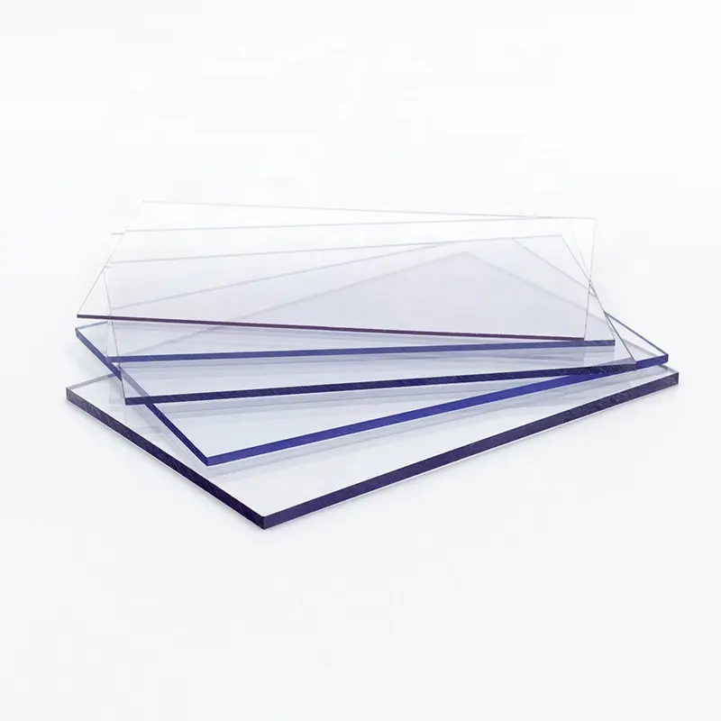 Protection solaire clearpc fabricant de feuilles solides uv feuille de polycarbonate solide pour toiture