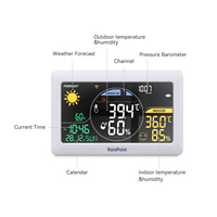 Station météo numérique intérieure WiFi avec écran LCD, système d'irrigation électronique personnalisable par goutte-à-goutte, système de minuterie d'arrosage