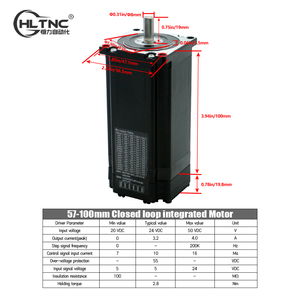 Nema 23เซอร์โวมอเตอร์แบบวงปิดแบบบูรณาการ2.8Nm 57 stepper 100มม. - Product Image 5