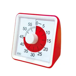 60 Minute visual analog timer kitchen timer mechanical time countdown alarm for kid study classroom meeting