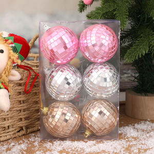 2025 nuevo conjunto de discoteca de decoración de árbol de Navidad de alta calidad fiesta Hotel ventana atmósfera diseño BOLA DE ESPEJO - Product Image 3
