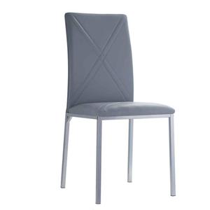 Kitchen <strong>Dining</strong> Table <strong>Set</strong> Tempered Glass <strong>Grey</strong> Table Top with <strong>4</strong> <strong>Chairs</strong> - Product Image 2