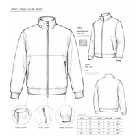 Veste Urbaine Zippée pour Homme, Broderie 3D, Coupe Oversize, Unie, Épaisse, Coupe-Vent, Respirante, pour Activités Hivernales en Extérieur