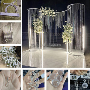 Décorations de couloir de mariage intérieur/extérieur, grande <span class=keywords><strong>arche</strong></span> carrée en métal, cérémonie de mariage, <span class=keywords><strong>arche</strong></span> de fleurs avec lumières LED - Product Image 6