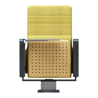 Chaise d'auditorium de qualité supérieure chaise en tissu métallique et aluminium pour lieux professionnels-pour le théâtre d'église, l'hôtel et l'hôpital