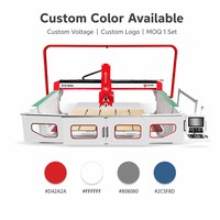Hongyi 5 axes automatique 45 degrés chanfreinage pont Cutter granit marbre pierre dalle sutting Machine