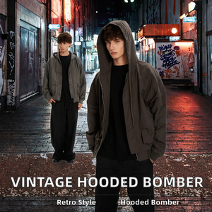 Chaqueta Bomber con Capucha Estilo Americano 11KN, para Hombre y Mujer, Primavera, Vintage, Informal, Holgada, con Múltiples Bolsillos y Cierre - Product Image 2