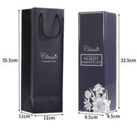 Boîtes d'emballage personnalisées de luxe en carton rigide noir mat, écologiques et portables pour les ensembles de spiritueux, les bouteilles de whisky et de vin rouge