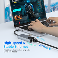 Mini convertisseur multifonction 4-en-1 Multiport USB 2.0 Extension Splitter Hub avec USB-A et C