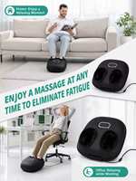 Masseur de pieds Shiatsu Ysabel avec chaleur, machine de massage électrique pour les pieds pour soulager la douleur, améliorer la circulation sanguine et la relaxation