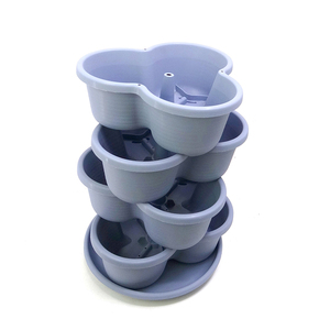 Pot de fleurs suspendu à trois niveaux, pots en plastique pour fraises - Product Image 2