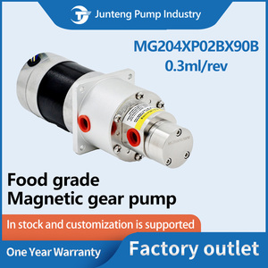 Pompe à engrenages micro 24V DC 60W (étanchéité céramique) pour liquides à haute viscosité, <span class=keywords><strong>eau</strong></span> et huile, entraînement magnétique, petite pompe de dosage de précision OEM en acier inoxydable SS316L - Product Image 2