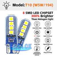 T10 W5W LED Stroboskop-Blitzlicht Silikon-Gel-Glühbirnen 194 168 3030 8SMD Blinkend 12V Positionsleuchten Auto-Innenbeleuchtung