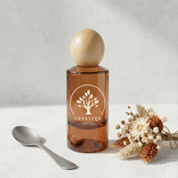 Vente en gros de flacons de parfum en verre à fond épais de 30 ml, 50 ml, 100 ml, flacons de parfum colorés transparents avec bouchon en bois et boîte cadeau