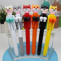 Fun Quirky Cat Dog Boxing Pen Creative Cartoon Animal Soulagement du stress Prank pour les garçons de l'école primaire 1.0mm Largeur d'écriture Cadeau