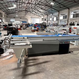 Sierra de mesa deslizante eléctrica con ajuste de ángulo y elevación eléctrica para materiales de construcción de paneles - Product Image 5