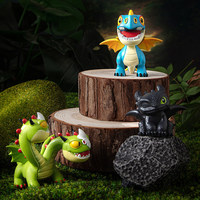 Serie Creativa de Pequeños Dinosaurios: Caja Sorpresa con Figura de Peluche de Resina de Dinosaurio Sin Dientes, Miniatura Coleccionable para Escritorio