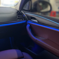 Kit d'éclairage ambiant dynamique contrôlé par application TMPRO pour BMW X3 G01 X4 G02 2018-2024, kit LED 64 couleurs, synchronisation musicale, décoration intérieure de voiture