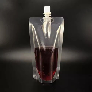 Bolsa de Plástico Transparente Reutilizable de 750 ml con Grifo para Almacenamiento de Líquidos, Bolsa para Bebidas con Boquilla Transparente - Product Image 4