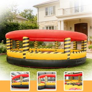 Parcours d'obstacles gonflable mécanique personnalisé, interactif, rotatif, avec jeux de saut et de chute, thème Toxic Meltdown - Product Image 4