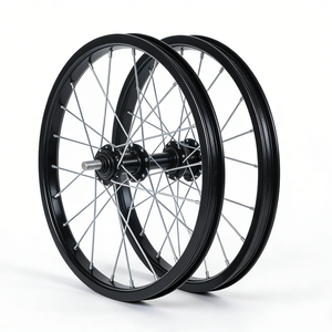 Llanta de <span class=keywords><strong>Bicicleta</strong></span> BMX para Niños de Aleación de Acero de Alta Resistencia, 12/14/<span class=keywords><strong>16</strong></span>/18/20/22/24/26 Pulgadas, Neumático Clincher, Freno V Delantero/Trasero, Recubrimiento en Polvo - Product Image 4