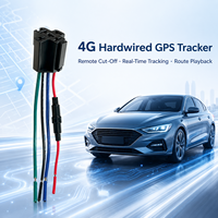 Rastreador GPS 4G con Cable para Vehículos, Entrada de Voltaje Amplio, Función de Monitoreo por Voz, Detección ACC, Equipo de Posicionamiento de Flotas
