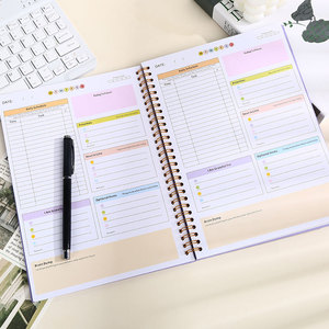 Inspirador A5 tamaños PP cuaderno encuadernado en espiral diario rastreador de hábitos y organizador diario citas motivacionales diario rastreador de objetivos - Product Image 4