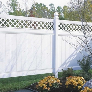 Vinyl <strong>Fence</strong> Panels <strong>Cover</strong> Privacy <strong>Fence</strong> Garden Board Wood Grain Stone White Pvc Plastic Fencing, Trellis &amp; Gates Outdoor Support - Product Image 3