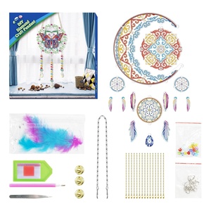 LS 5D DIY <span class=keywords><strong>Diamond</strong></span> <span class=keywords><strong>Painting</strong></span> craft Dream catcher Home Decor gift mandala feather dreamcatcher diy kit - Product Image 5