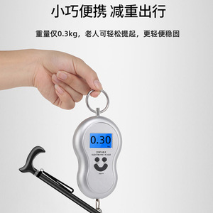 Canne télescopique en fibre de carbone HJK-A9291T légère et antidérapante pour personnes âgées, aide à la marche et soutien à la rééducation - Product Image 4