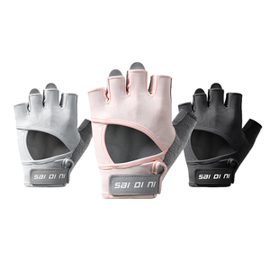 Guantes Deportivos de Gimnasio para Mujer, de Alta Calidad, de Poliéster, para Levantamiento de Pesas, con Ranuras Antideslizantes para los Dedos - Product Image 4