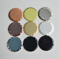 Marqueur de balle de golf en métal personnalisé de 1-1/2 po, prix fabricant, couleur multi-placage, 40 mm, fait main, marqueur de bord de balle de golf