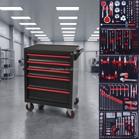 Coffret d'outils professionnel pour garage et atelier, 333 pièces, avec tiroirs et chariot robuste