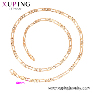 46454 <span class=keywords><strong>xuping</strong></span> 2019 più nuovo disegno di modo placcato oro monili della collana della catena per il neutro - Product Image 2