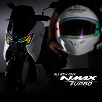 Phare de moto LED intelligent RGB contrôlé par application, compatible avec Yamaha NMAX Turbo DRL, pour éclairage de scooter personnalisé