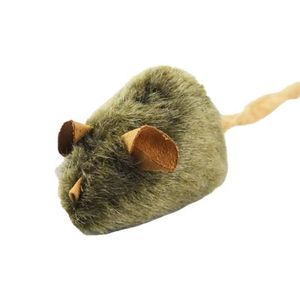 Juguetes interactivos para mascotas resistentes a los arañazos al por mayor, simulación de peluche novedosa, ratón pequeño con función chirriante para gatos - Product Image 1